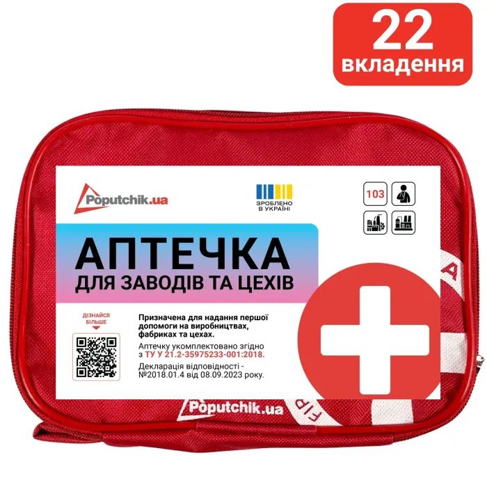 Автомобильная аптечка Poputchik 02-051-М Фото