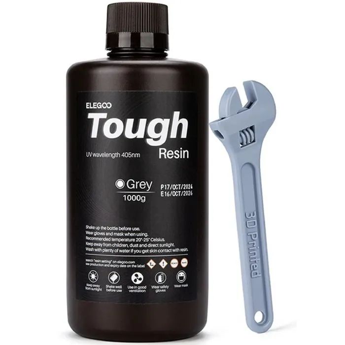 Фотополимерная смола ELEGOO Resin Tough grey 1кг Фото