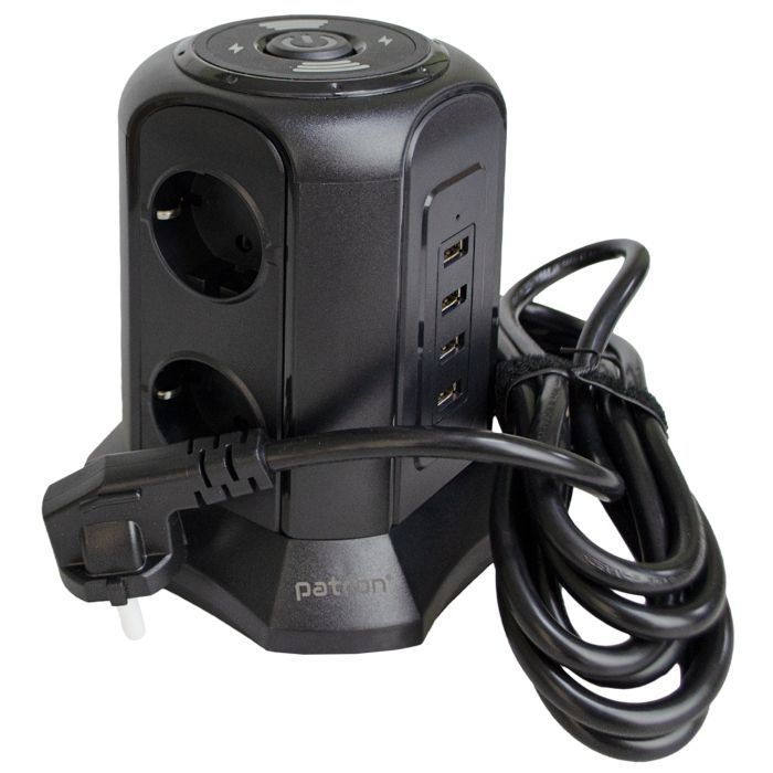 Сетевой фильтр питания Patron SP-1663-USBTW Фото