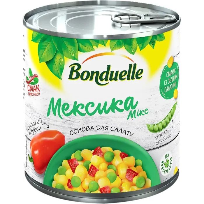 Овощная консервация Bonduelle Овощная смесь Мексика Микс 300 г Фото