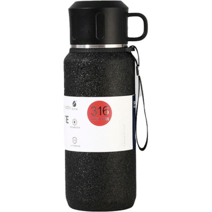 Термос Merlion Term 0,8 л, чорний Фото