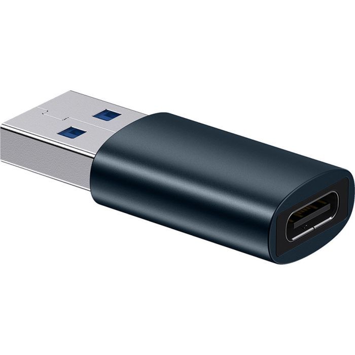 Переходник Baseus USB 3.1 M to USB-C F blue Фото