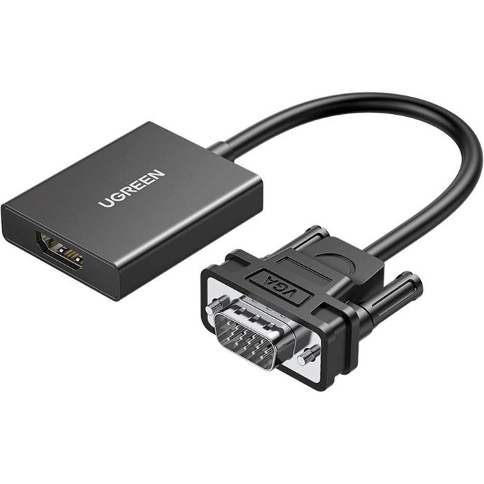 Переходник Ugreen VGA M to HDMI F CM513 black Фото