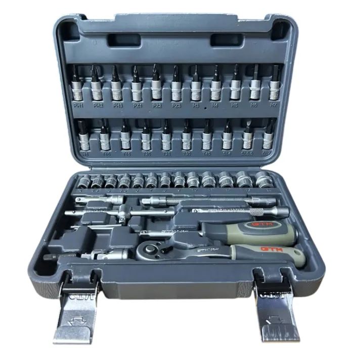 Набор инструментов GTM 46шт. 1/4" 4-14мм, кейс Фото