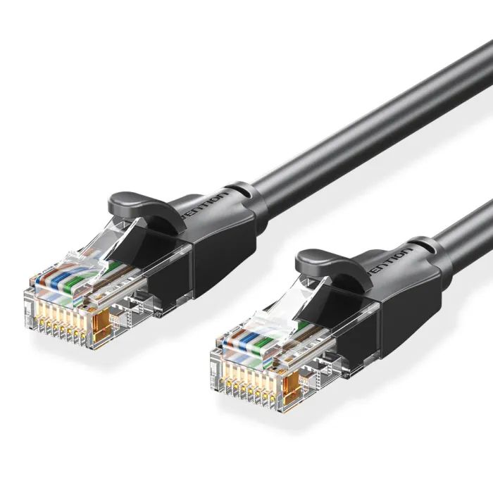 Патч-корд Vention 2м, UTP cat 6 RJ-45 black Фото