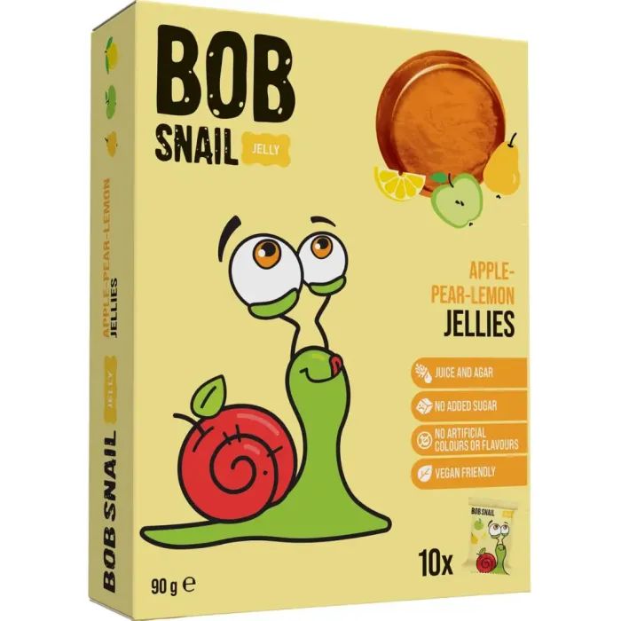 Мармелад Bob Snail Яблоко, груша, лимон 90 г Фото