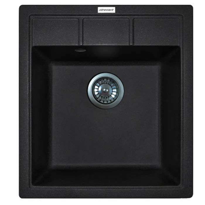 Мойка кухонная Adamant Brick чорний Фото