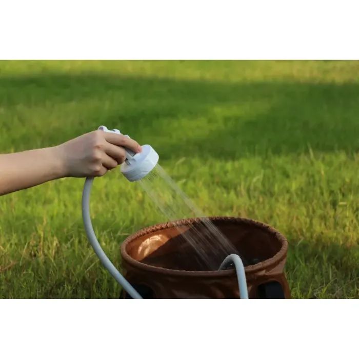 Душ портативный Flextail Max Shower з насосом на акумуляторі білий Фото 9