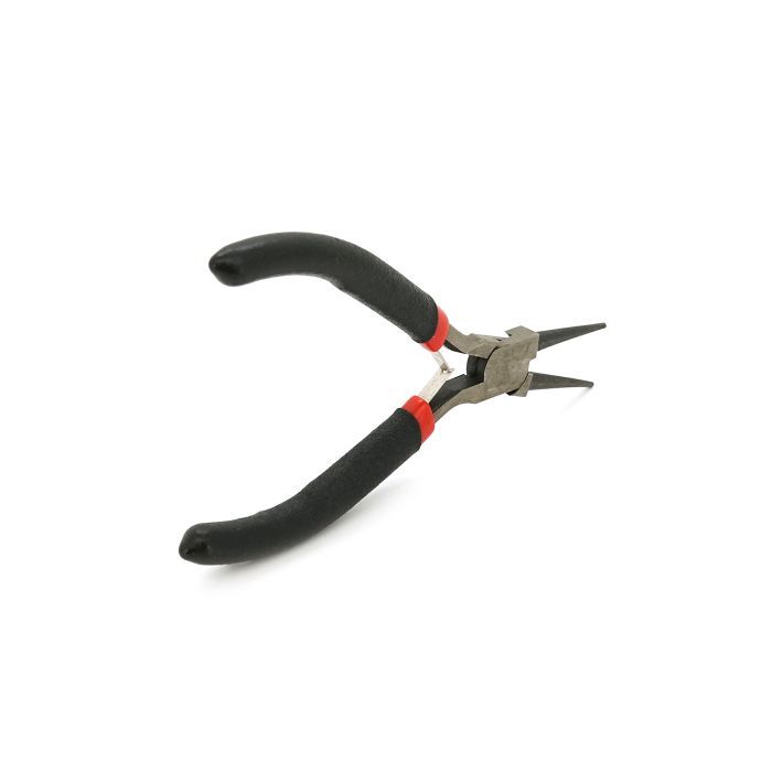 Плоскогубцы Voltronic круглогубці 4,5-дюймові, чорно-червоні ручки, 120м Фото