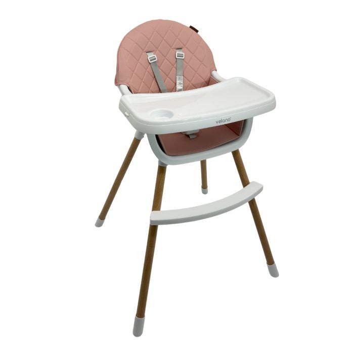 Стульчик для кормления Velano 2 в 1 Evo, pink Фото