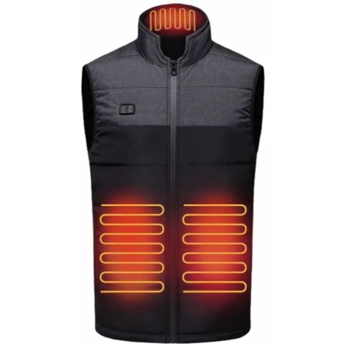 Жилет с подогревом Thermalli Chatel чорний/сірий M Фото