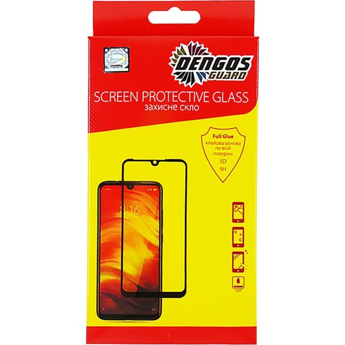 Стекло защитное Dengos Full Glue POCO M8 5G Black Фото