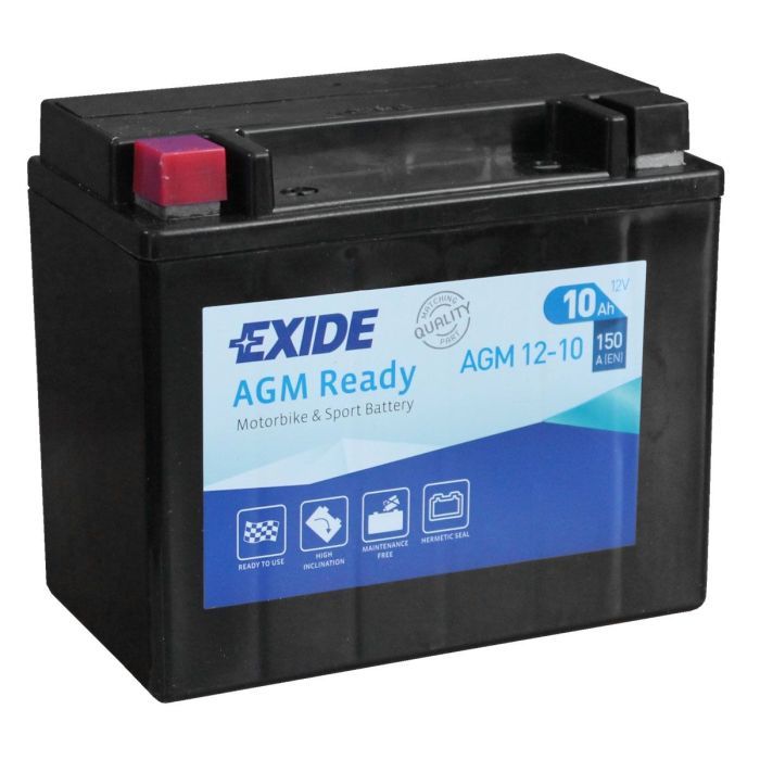 Аккумулятор автомобильный EXIDE Ready AGM 10Ah (+/-) (150EN) Фото