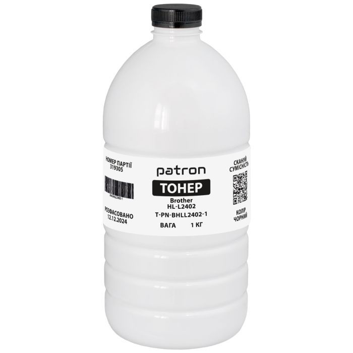 Тонер Patron Brother HL-L2402 флакон, 1 кг Фото
