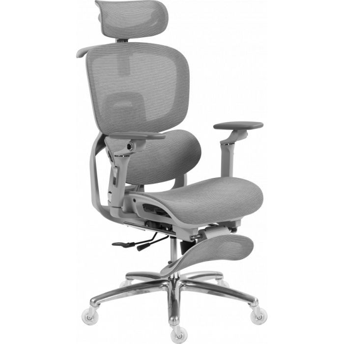 Офисное кресло GT Racer B-816 White/Gray Фото