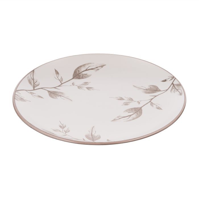 Тарелка Ardesto Asti, 19.4см, кераміка, біло-бежевий Фото