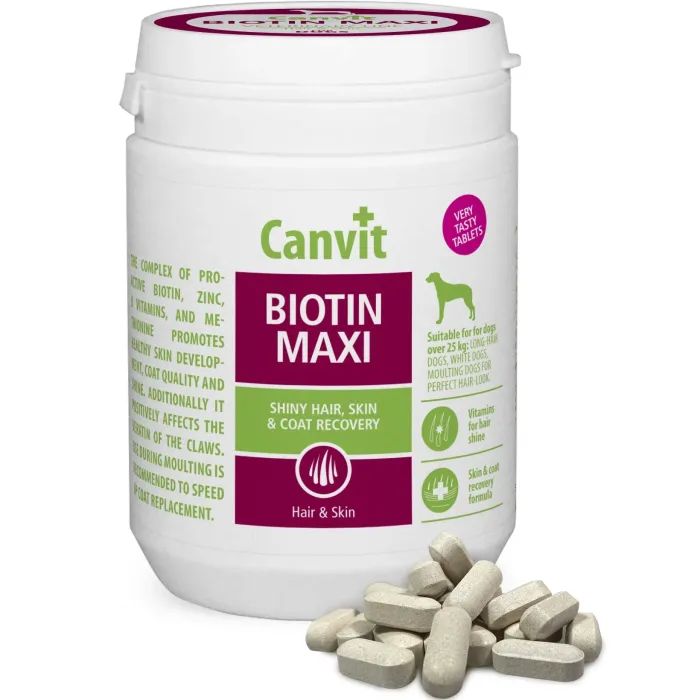 Витамины для собак Canvit Biotin Maxi 500 г Фото
