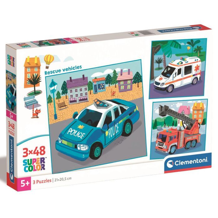 Пазл Clementoni Rescue Vehicles 3 шт по 48 элементов Фото