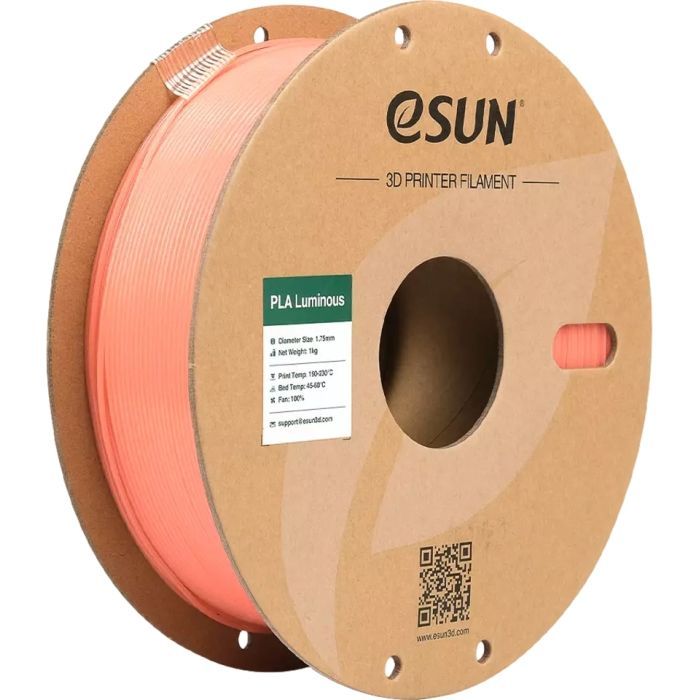Пластик для 3D-принтера eSUN PLA- Luminous 1.75мм, 1кг, ORANGE Фото
