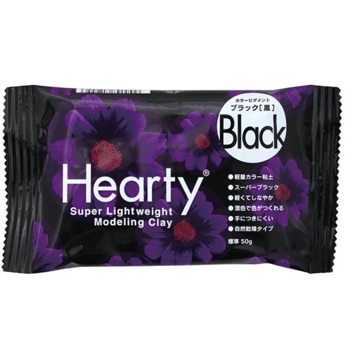 Пластика Padico NEW самозастигаюча Hearty, Чорна, 50 г Фото