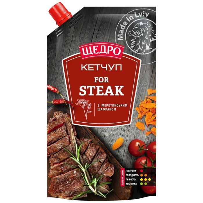 Соус Щедро Кетчуп Steak 250 г Фото