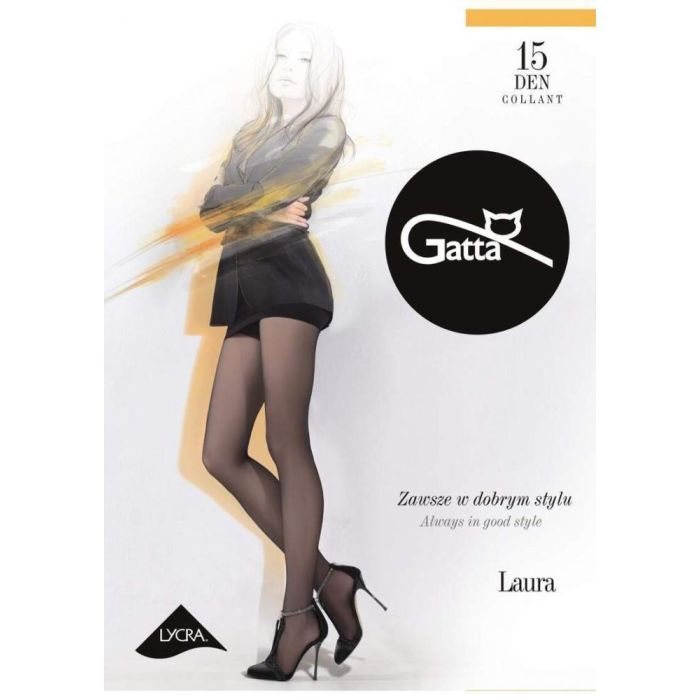 Колготы Gatta Laura 15 Den Nero - 6 Фото