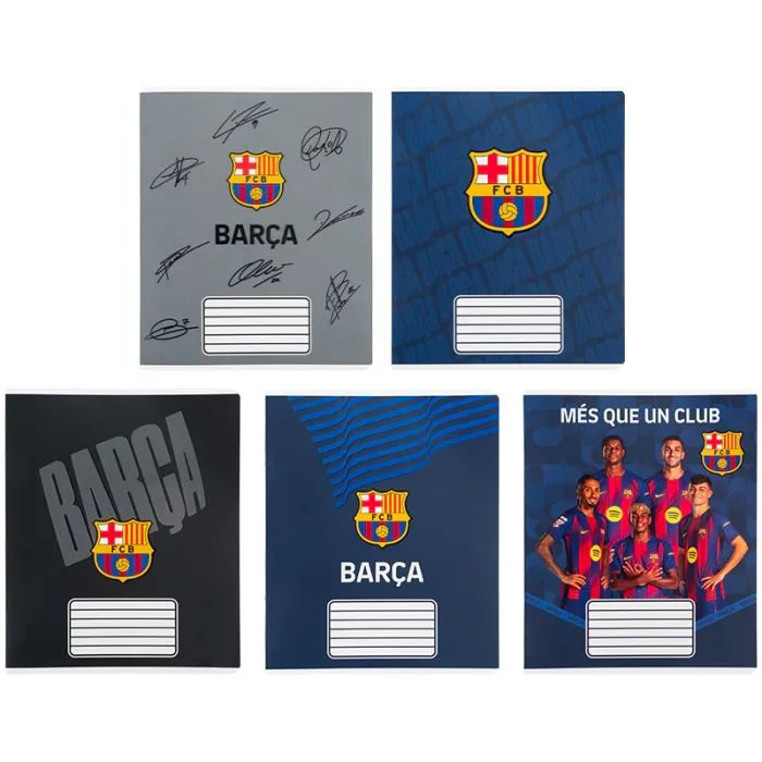 Тетрадь Kite FC Barcelona, 18 аркушів, клітинка Фото