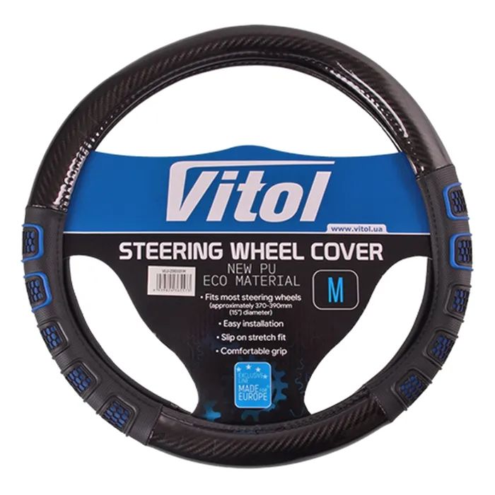 Чехол на руль VITOL M чорн Фото