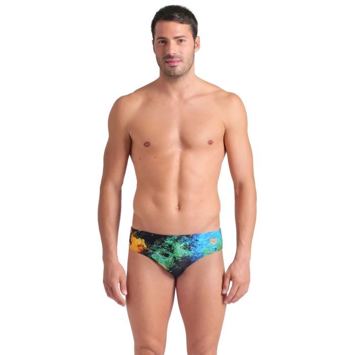 Плавки Arena Vibrant Swim Briefs 008940-550 чорний 90 Фото