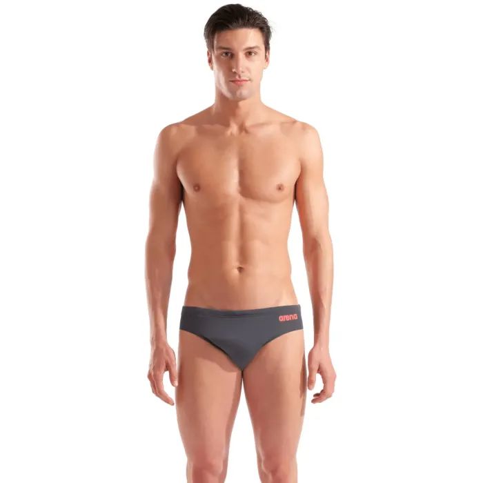 Плавки Arena Team Swim Briefs Solid 004773-504 темно-сірий 95 Фото