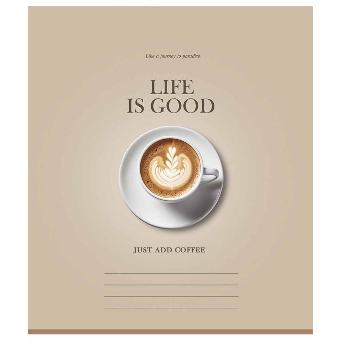 Тетрадь Школярик Life is good 48 аркушів клітинка Фото