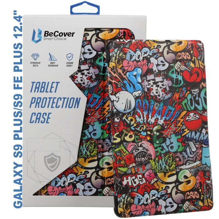 Фото - Чохол Becover  до планшета  Smart Case Samsung Tab S9 Plus /S9 FE Plus (SM-X610/SM-X616) 12.4" Graffiti (7103 (SM-X810/SM-X816)